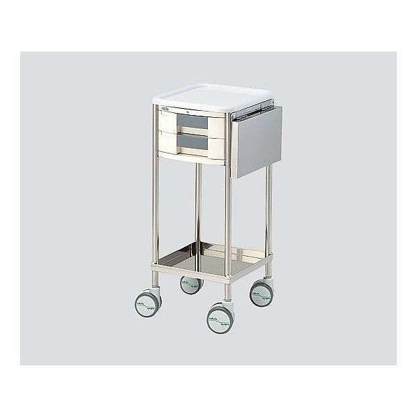 ナビスメイトワゴン A4引出し黒タイプ 補助天板付 364×398×867mm 0-7921-02 1