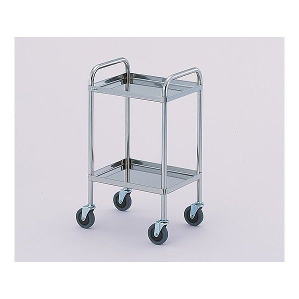 とっても静かな枠付き回診車(引出無) TS6045WB(2段) 603×453×800mm 0-7976-05 1