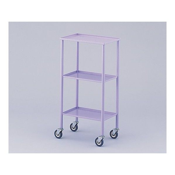 カラフルミニワゴン ラベンダー(縁折り曲げ) 435×235×850mm 0-8152-02 1