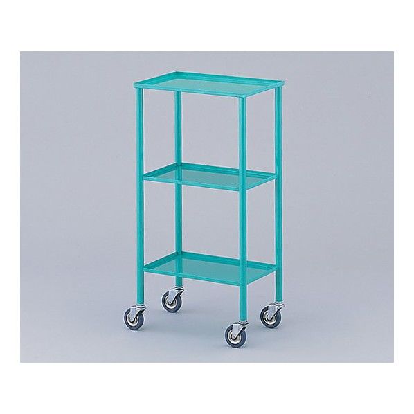 カラフルミニワゴン グリーン(縁折り曲げ) 435×235×850mm 0-8152-03 1