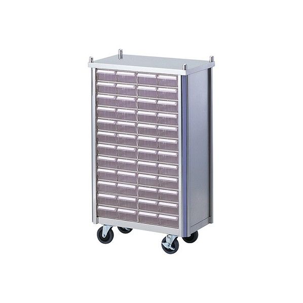 与薬カート 48人用/オープンタイプ 620×360×1028mm 0-9968-02 1