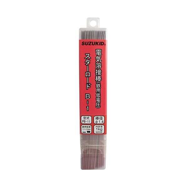 電気溶接棒スターロードB-1低電圧軟鋼用溶接棒(低電圧軟鋼用) φ1.4×1kg PB-11 203本
