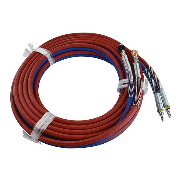 スズキッド アセチレン/酸素継手付細軽ツインガスホース 10m W-290...