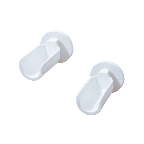 簡単壁付ものほし ホワイト LF01 1セット