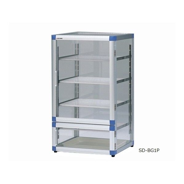 スタンダードデシケーターBG[SD-BG1P]強化プラスチック棚・ゴム足付 1-5207-01 1