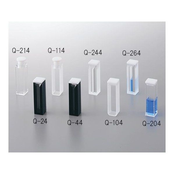 アズラボ石英セル (テフロン栓付き4面透) 1-2901-04 1