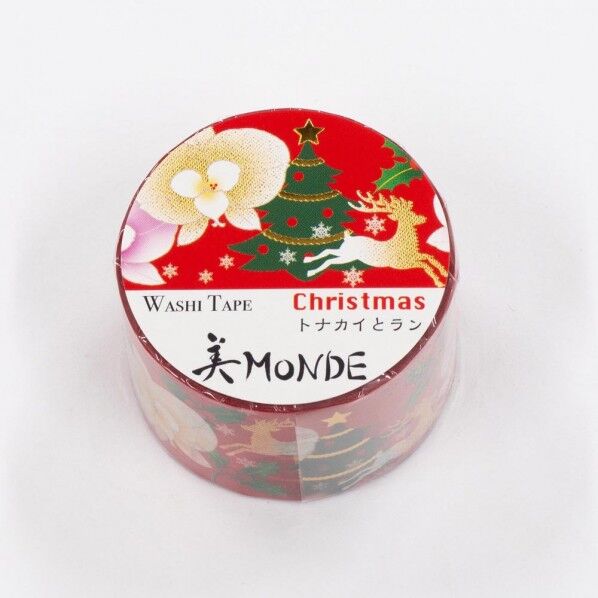 マスキングテープ トナカイとラン 25mmx5m GR-4066 1個