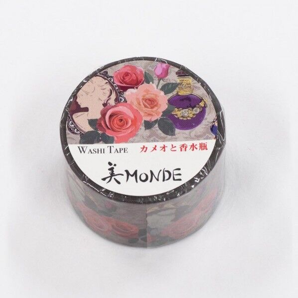 マスキングテープ カメオと香水瓶 25mmx5m GR-4073 1個