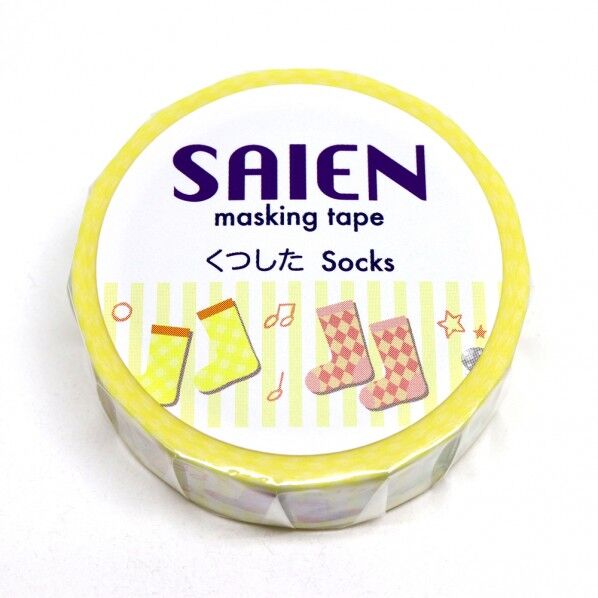 マスキングテープ くつした 15mmx10m UR-0170 1個