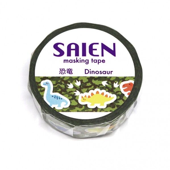 マスキングテープ 恐竜 15mmx10m UR-0183 1個
