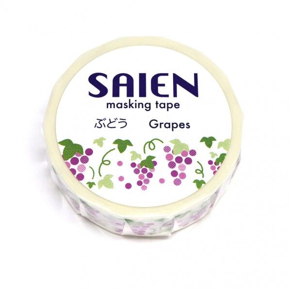 マスキングテープ ぶどう 15mmx10m UR-0188 1個