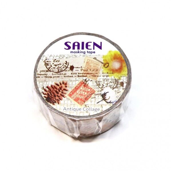 マスキングテープ アンティークコラージュ 20mmx7m UR-4009 1個