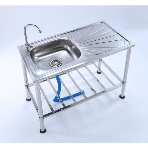 蛇口付きステンレスガーデン流し台 TAN-788N 1台