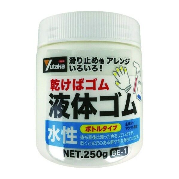 ユタカメイク 液体ゴムボトルタイプ 250g クリア BE1-6 1点