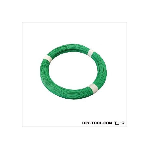 ビニールカラー針金 #81kg巻 緑 61070 1巻