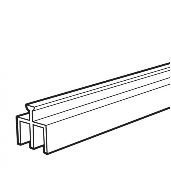 エーディエフ Alframe(アルフレーム)25mmアルミフレーム用アダプタ(上レール) 25×25mm/L=600 アルミシルバー U-3-600 1本...