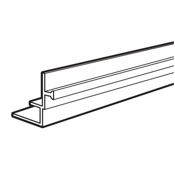 エーディエフ Alframe(アルフレーム)25mmアルミフレーム用アダプタ 5mmパネルアダプタB 25×25mm/L=600 アルミシルバー H-5-600 1本...