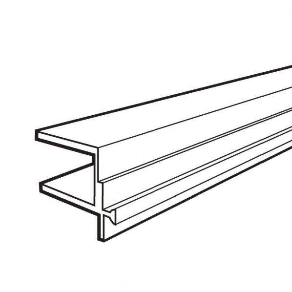 エーディエフ Alframe(アルフレーム)25mmアルミフレーム用アダプタ 10mmパネルアダプタB 25×25mm/L=600 アルミシルバー B-10-600 1本...