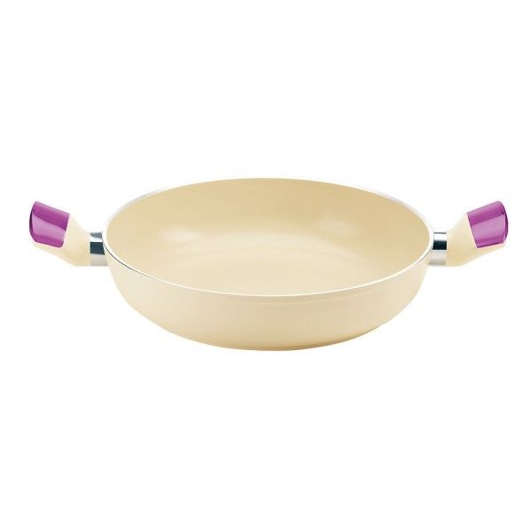 グッチーニIHセラミックコート浅型両手鍋