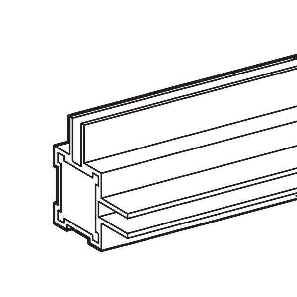 Alframe(アルフレーム)16mmアルミフレーム本体 フィックスII型2方向(A-9) アルミシルバー 16×16mm/L=200 A-9-200 1本