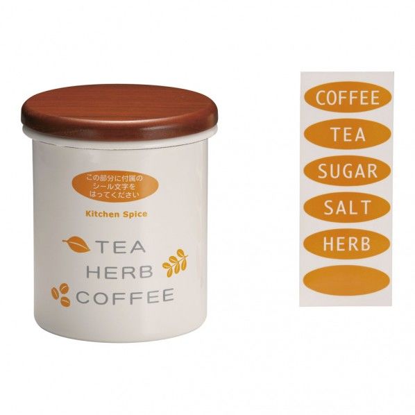 ホーローキャニスター 丸 M AKY4901 1個