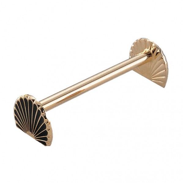 UK ナイフレスト 菊 ブラック ONI149A 1個