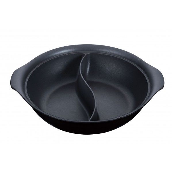 UK アルミIHホットパン 2仕切 24cm QHT7001 1個