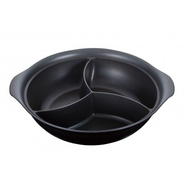 UK アルミ ホットパン 3仕切 30cm QHT7101 1個