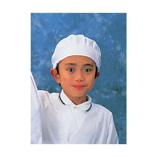 学童給食帽子 ホワイト SKY16 1個
