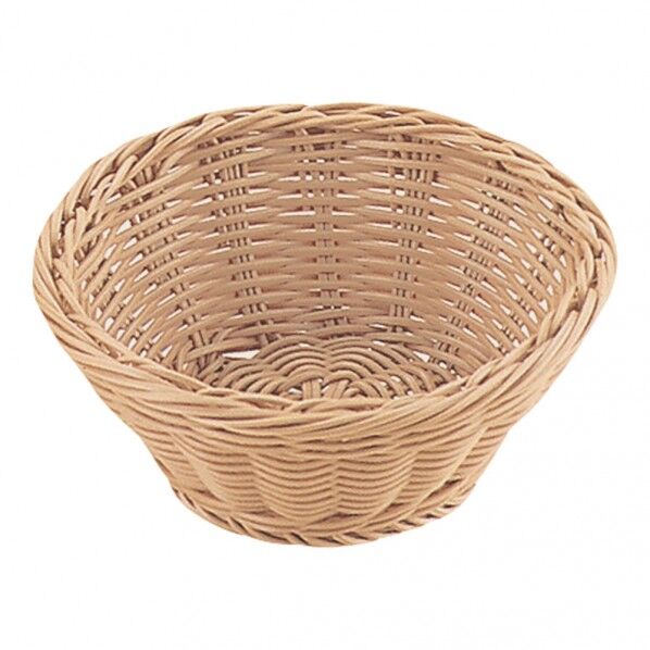 PP丸型バスケット アイボリー 15型 WBS3701 1個