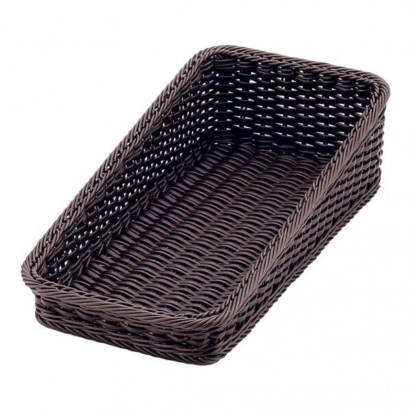 PPベーカリーバスケット斜めDブラウン