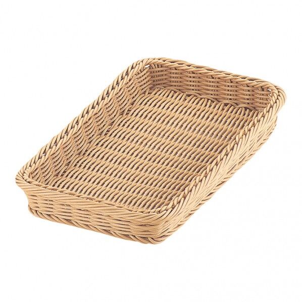 PPベーカリーバスケット 角型アイボリー