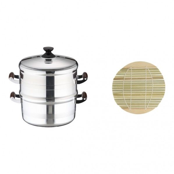 アルミ長生セイロ〈デラックス〉 26cm ASI08261 1個