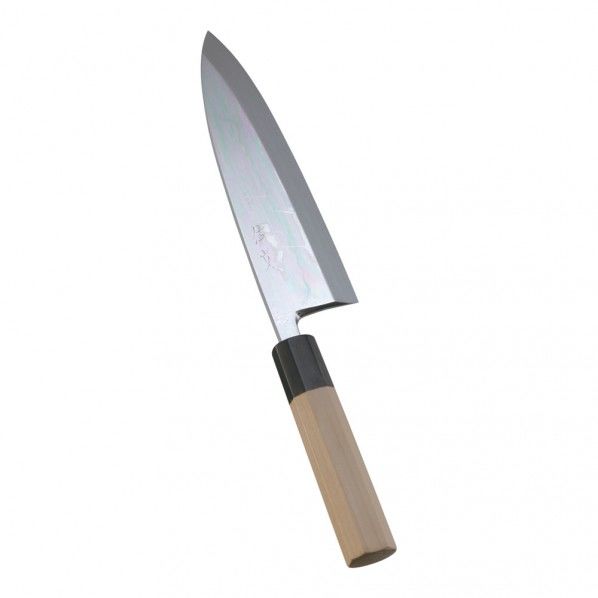 SA佐文 本焼鏡面仕上 出刃 木製サヤ