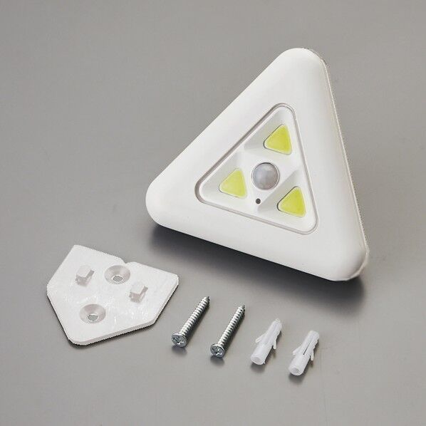 コーナー用センサーライト CL‐1 人感・明暗センサー式 353041 1個