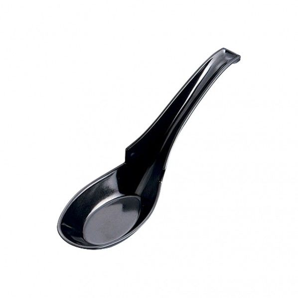 C-74 メラミンラーメンレンゲ 黒 RLV1003 1個