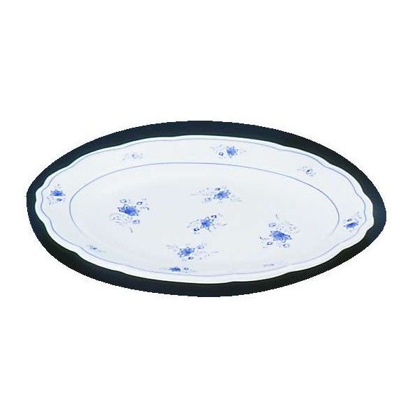 メラミン「ビューティフラワー」 小判皿 8インチ RKB93010 1個