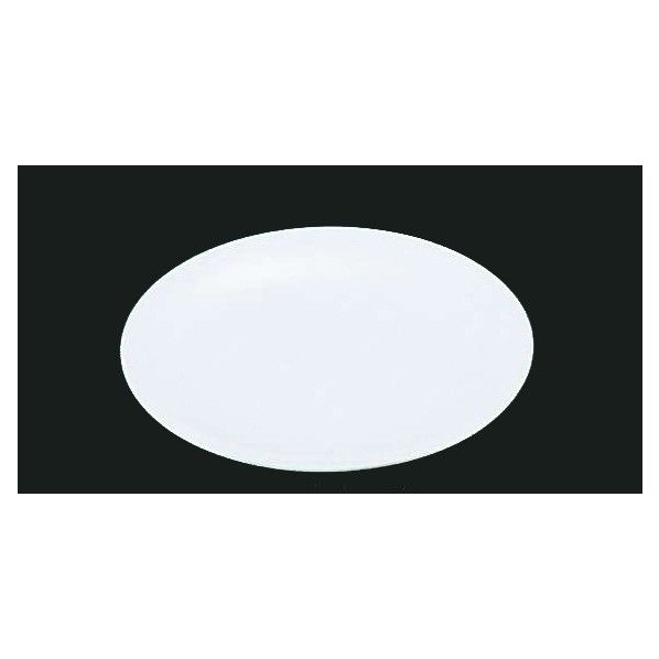 メラミン ライス皿(メタ型) No32B 白 RLI10321B 1個