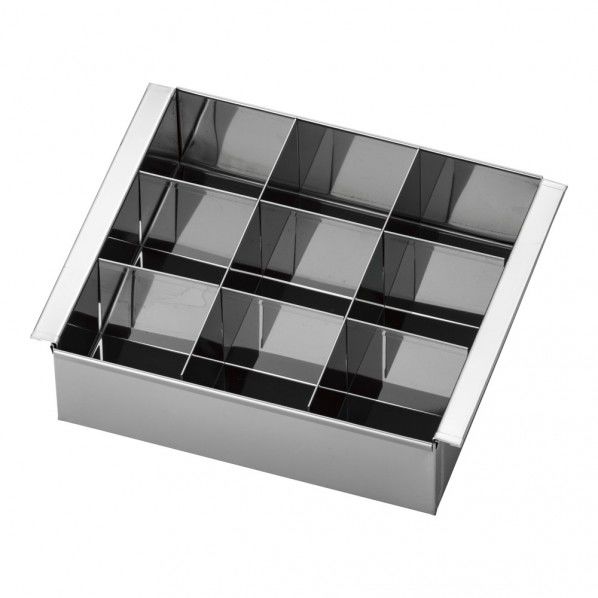 サンエー18-0 玉子豆腐器 仕切付9個取 ATM2701 1個