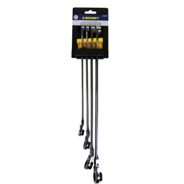 超ロングフレキシブルメガネSIGNETレンチ4本セット 34551 1セット