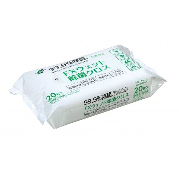 テラモト FXウェット除菌クロス 200×285mm CL-374-951-0 24個...