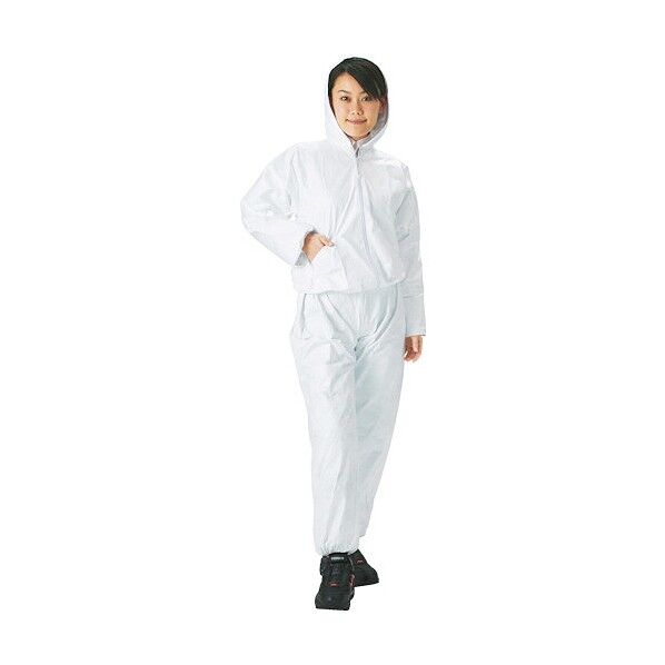 タイベック製作業服フード付ツーピースXXL XXL DPM-501 XXL 1点