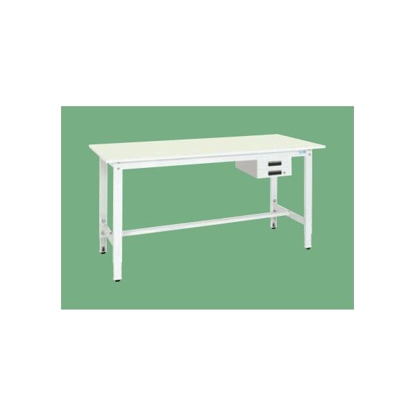 軽量高さ調整作業台TKK8タイプ抗ウイルス天板 パステルグリーン 1800×600×800~1000 TKK8-186BVPG 1台