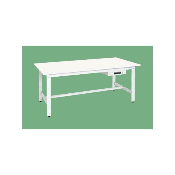 軽量作業台KKタイプ抗ウイルス天板 パステルホワイト 1800×600×740 KK-68AVPW 1台