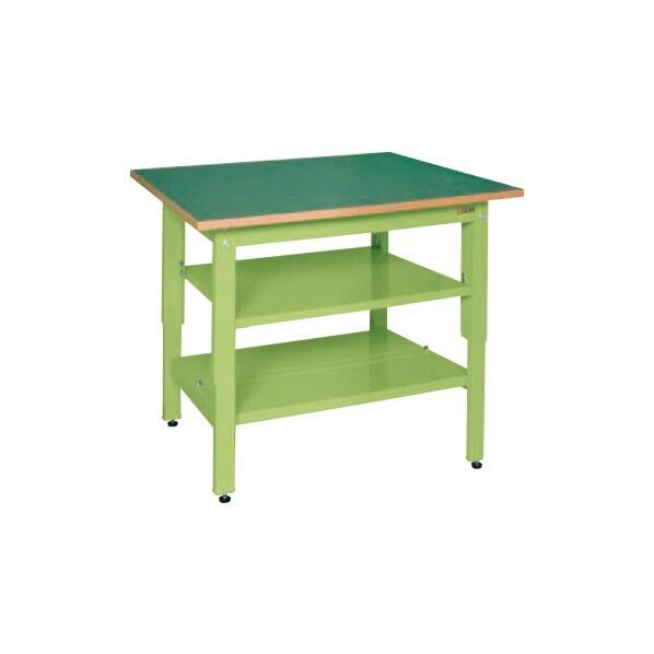軽量立作業台 KDタイプ 中棚･中板付 サカエグリーン W1200×D750×H900mm KD-49FNT2 1台