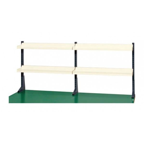 作業台用オプションポール型架台 棚板付