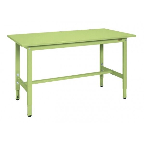 軽量高さ調整作業台 TKSタイプ サカエグリーン W1200×D600×H740～940mm TKS-126S 1台