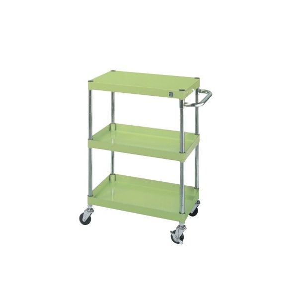 ニューパールワゴン 軽量タイプ ゴム車 サカエグリーン 600×400×740 PMR-103M 1台