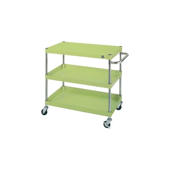 ニューパールワゴン 軽量 PKRタイプ ゴム車 サカエグリーン 750×500×740 PKR-203M 1台