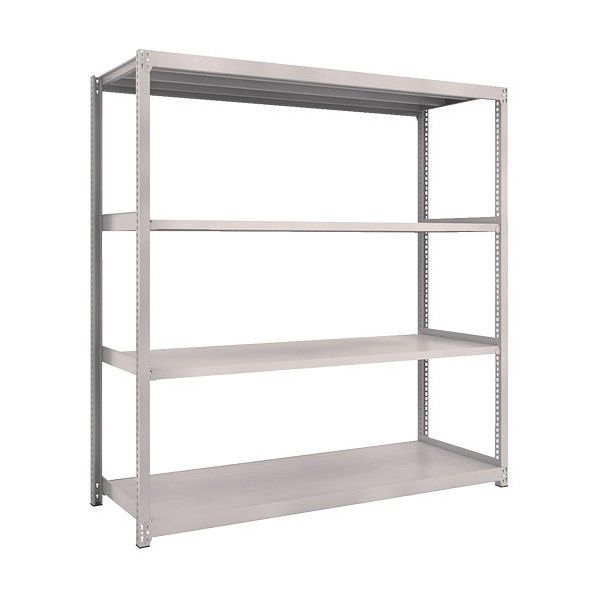 M2型軽中量ボルトレス棚 4段単体型